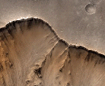 Kraterrand auf dem Mars